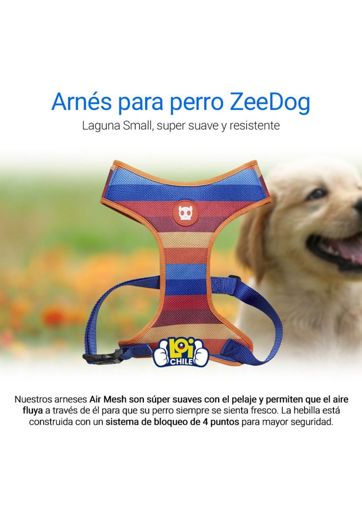 Arnes Para Perro Zeedog Air Mesh Plus Parker Small-1