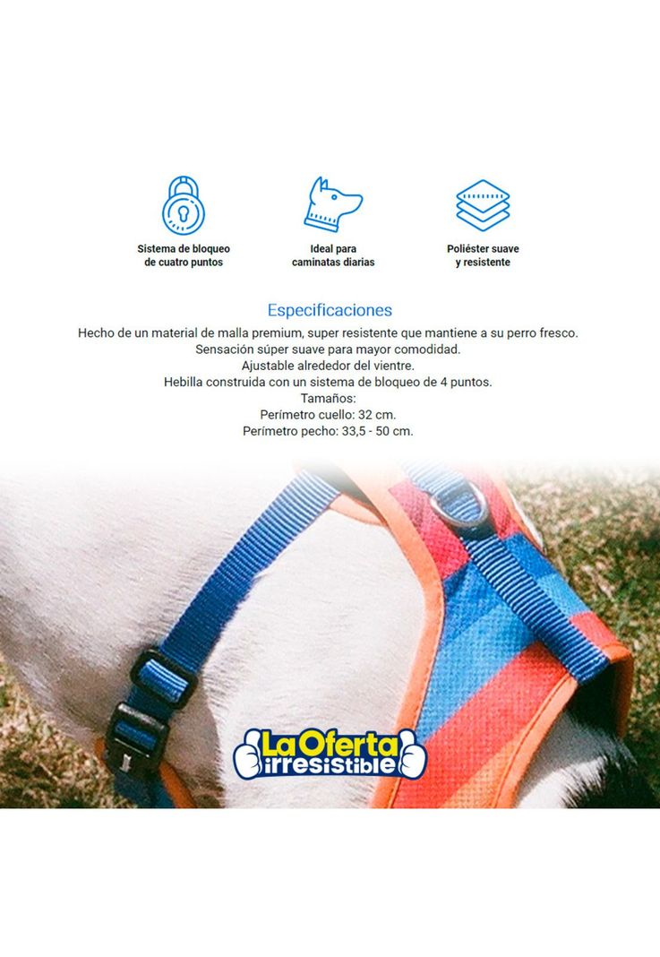 Arnes Para Perro Zeedog Air Mesh Plus Parker Small-2