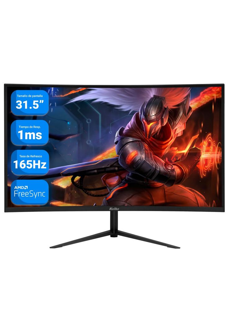 Monitor Gamer Curvo Kolke 31,5" Full HD 165Hz 1ms Freesync-0