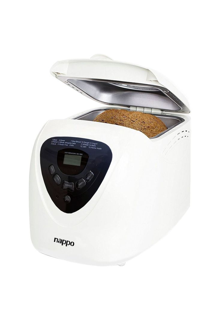 Maquina para hacer pan Nappo 1kg 700w LCD con 15 programas