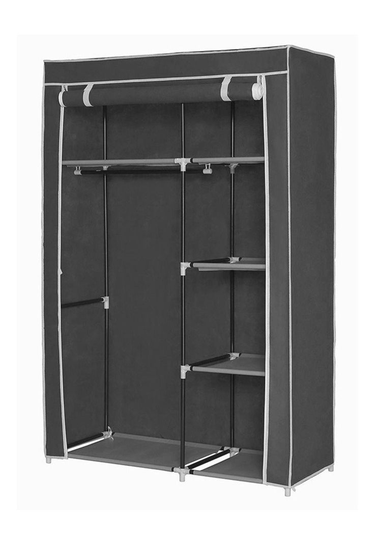 Closet Ropero De Tela Con Colgador 5 Estantes 170x100x50 Loi-1