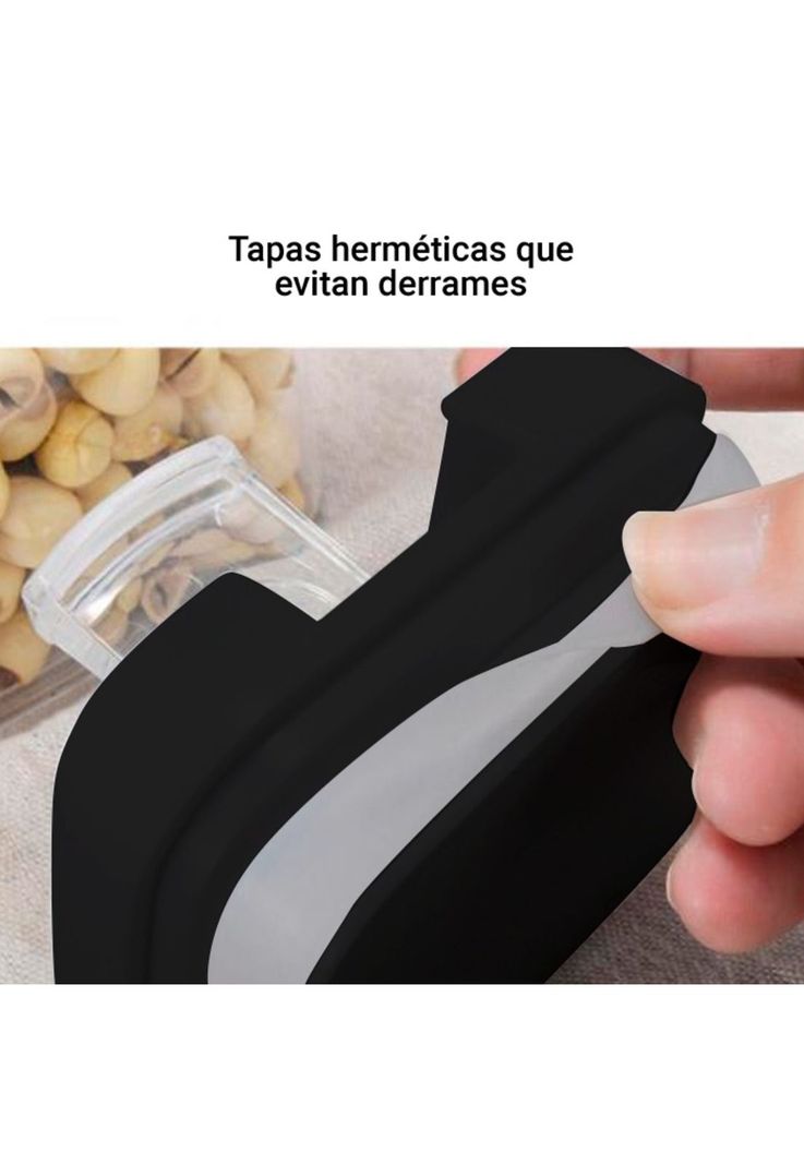 Set de 6 Recipientes Herméticos CROiX Apilables + Etiquetas-5