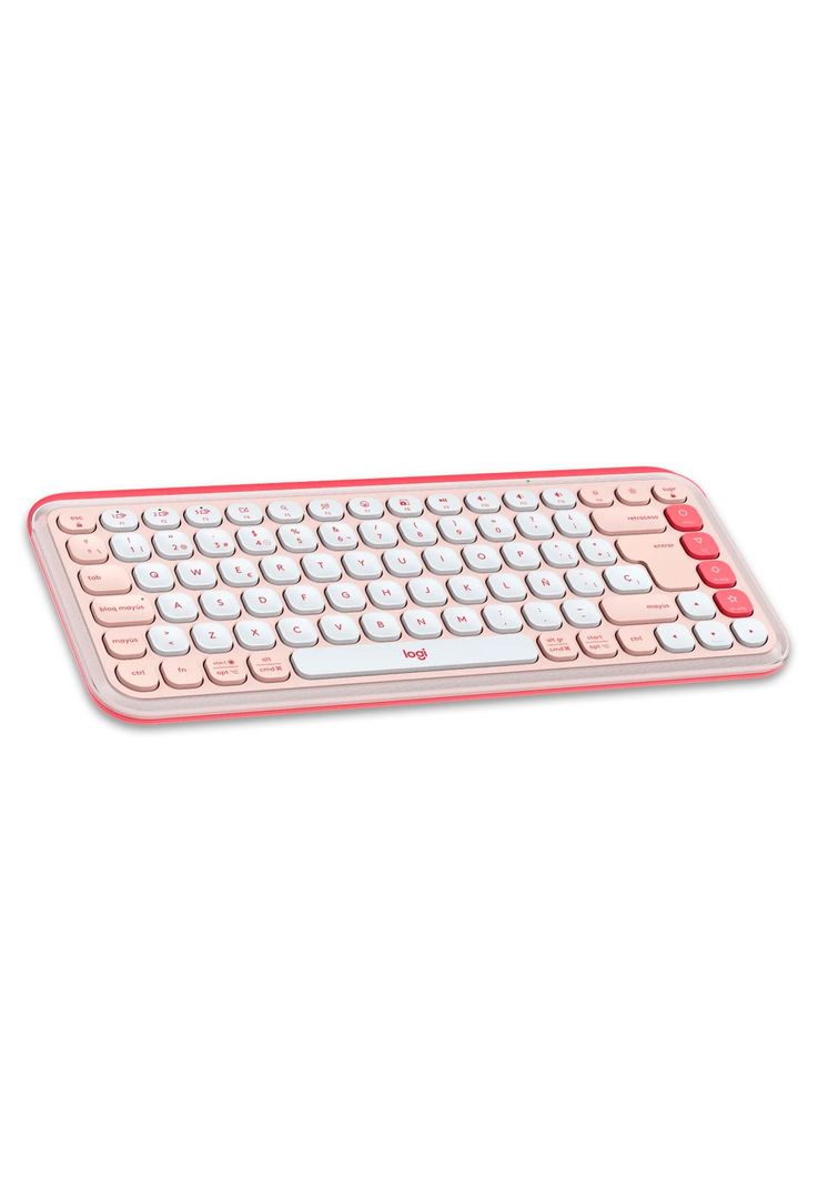 Kit Teclado y Mouse Inalámbricos Logitech Pop Icon Rosa-5
