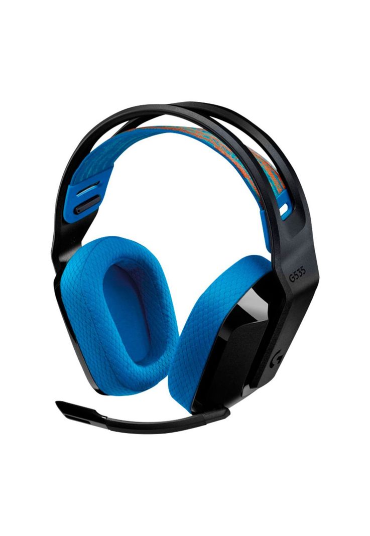 Audífonos Gamer Logitech G G535 Lightspeed Negro y Azul-0