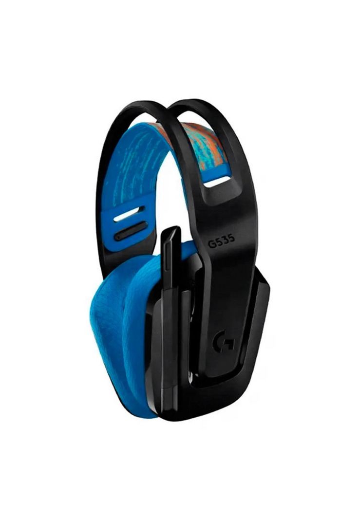 Audífonos Gamer Logitech G G535 Lightspeed Negro y Azul-2