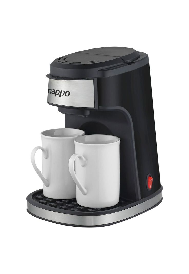 Cafetera Nappo 450W Filtro Permanente Extraíble + 2 Tazas-0