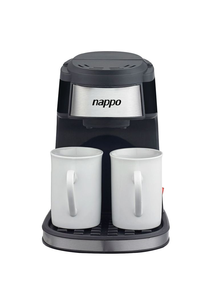 Cafetera Nappo 450W Filtro Permanente Extraíble + 2 Tazas-1