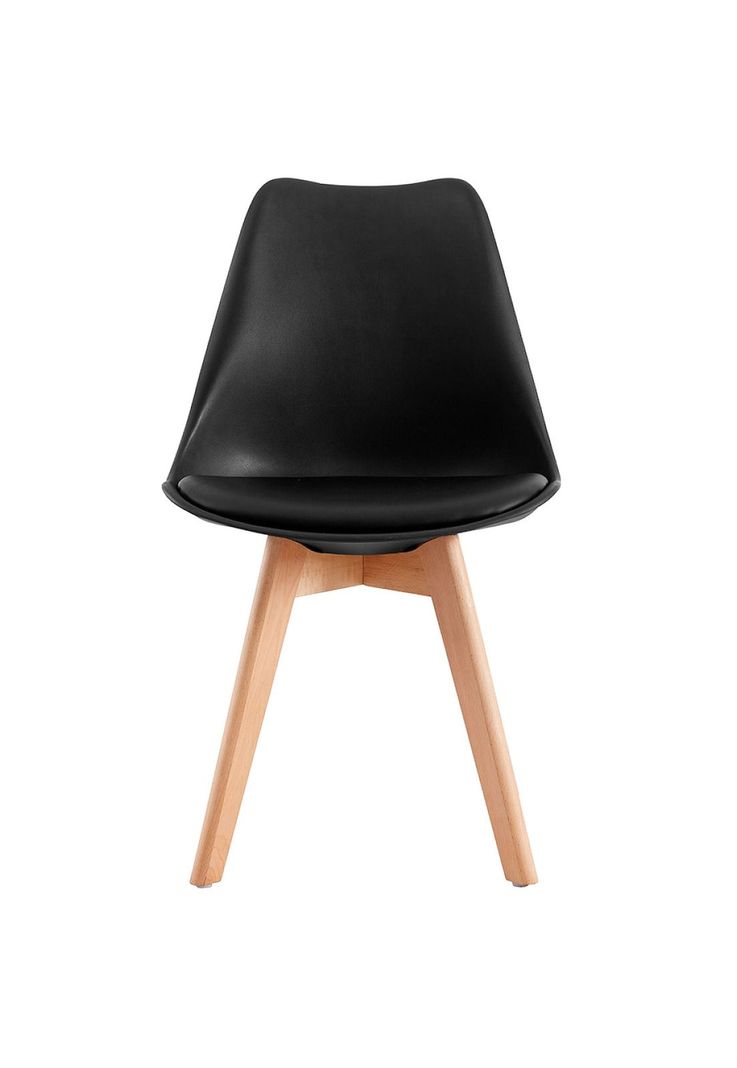 Pack 4 Sillas Eames EMPOLI Tulip Asiento Acolchonado Negra-1