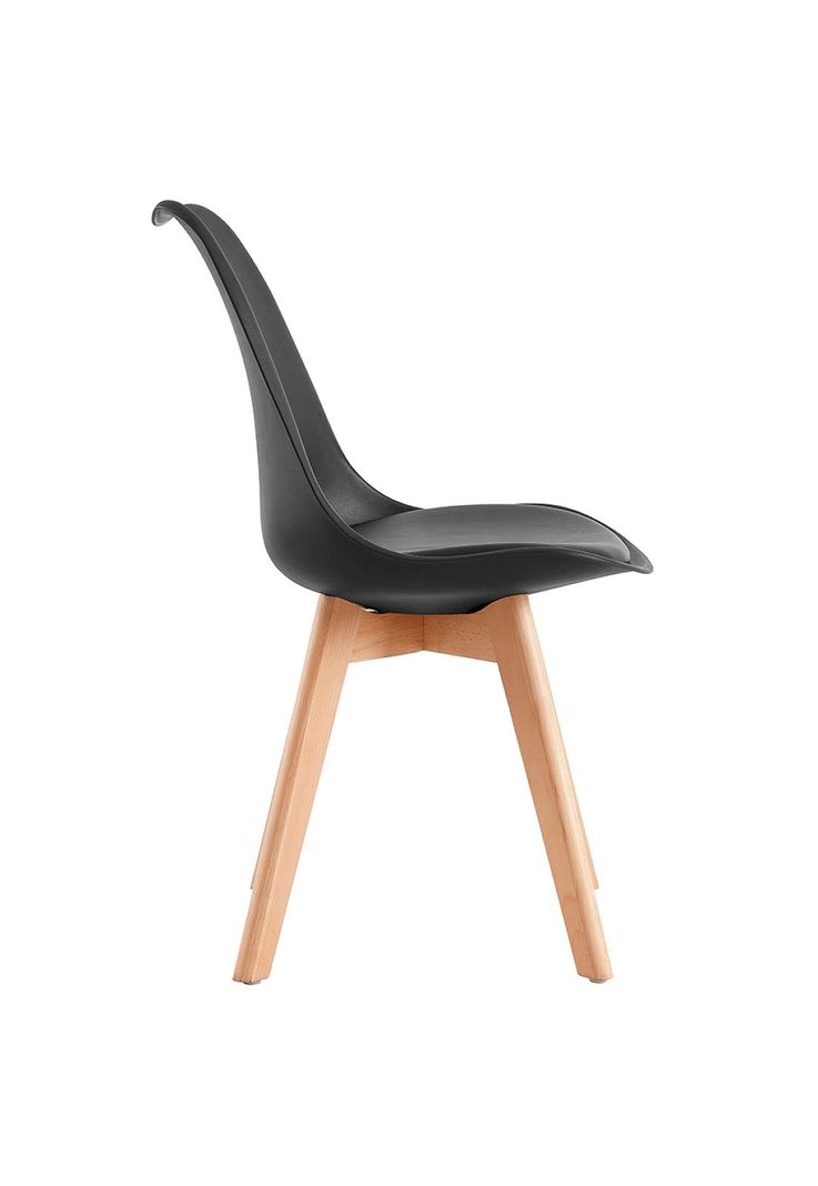 Pack 4 Sillas Eames EMPOLI Tulip Asiento Acolchonado Negra-2