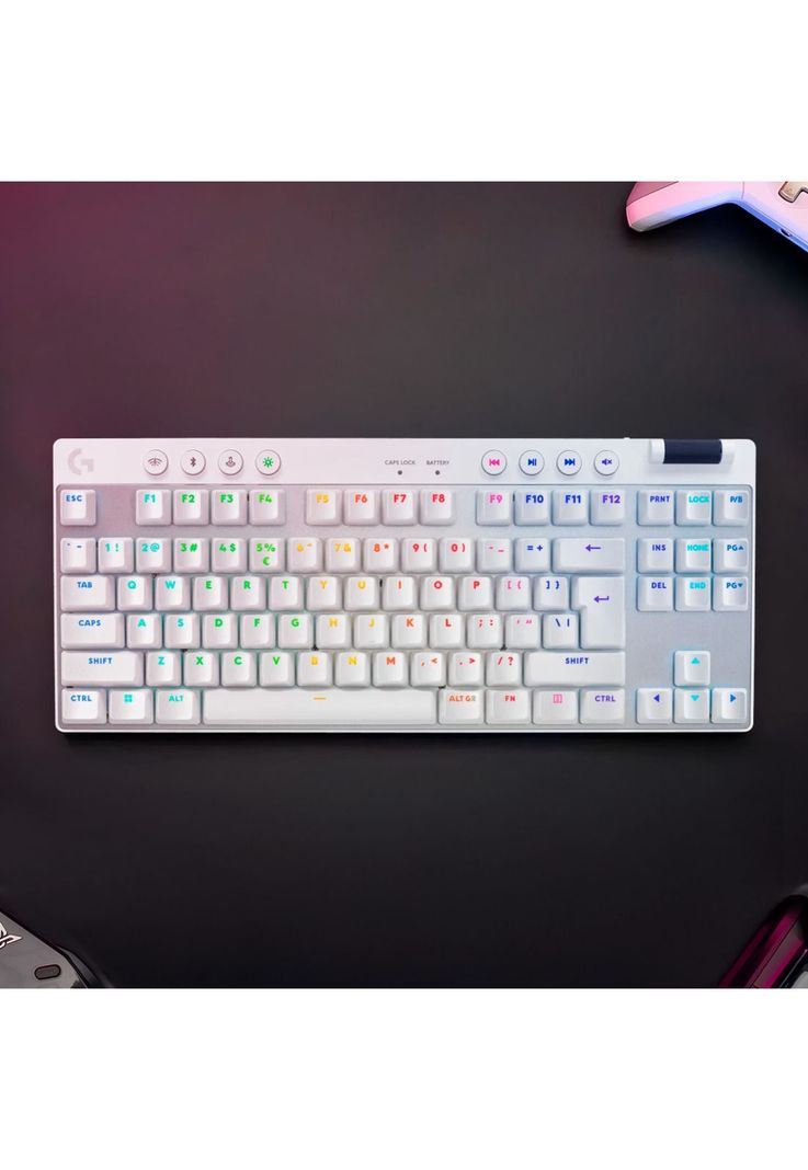 Teclado Logitech G Pro X TKL Lightspeed Inalámbrico Blanco-6