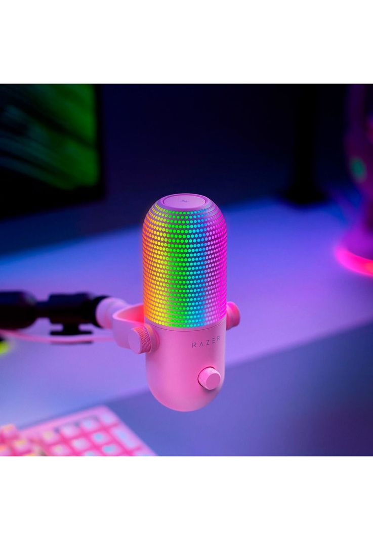Micrófono Gamer Razer Seiren V3 Chroma Quartz-4