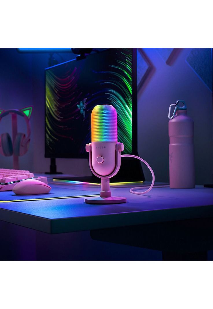 Micrófono Gamer Razer Seiren V3 Chroma Quartz-5