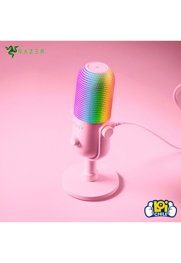 Micrófono Gamer Razer Seiren V3 Chroma Quartz-6