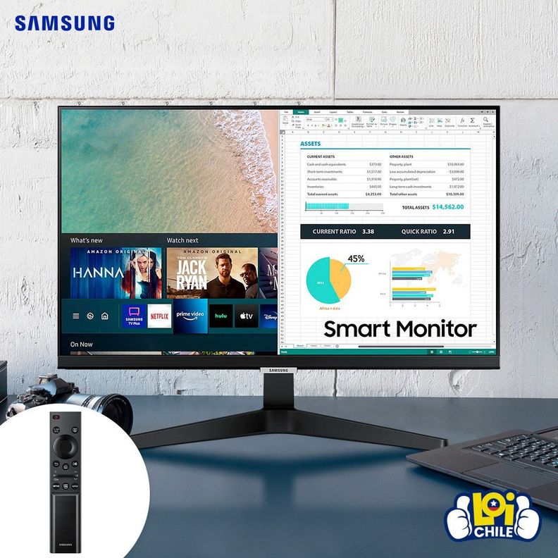 Monitor Smart TV Samsung 24" Full HD IPS 60Hz 14ms Wifi -3