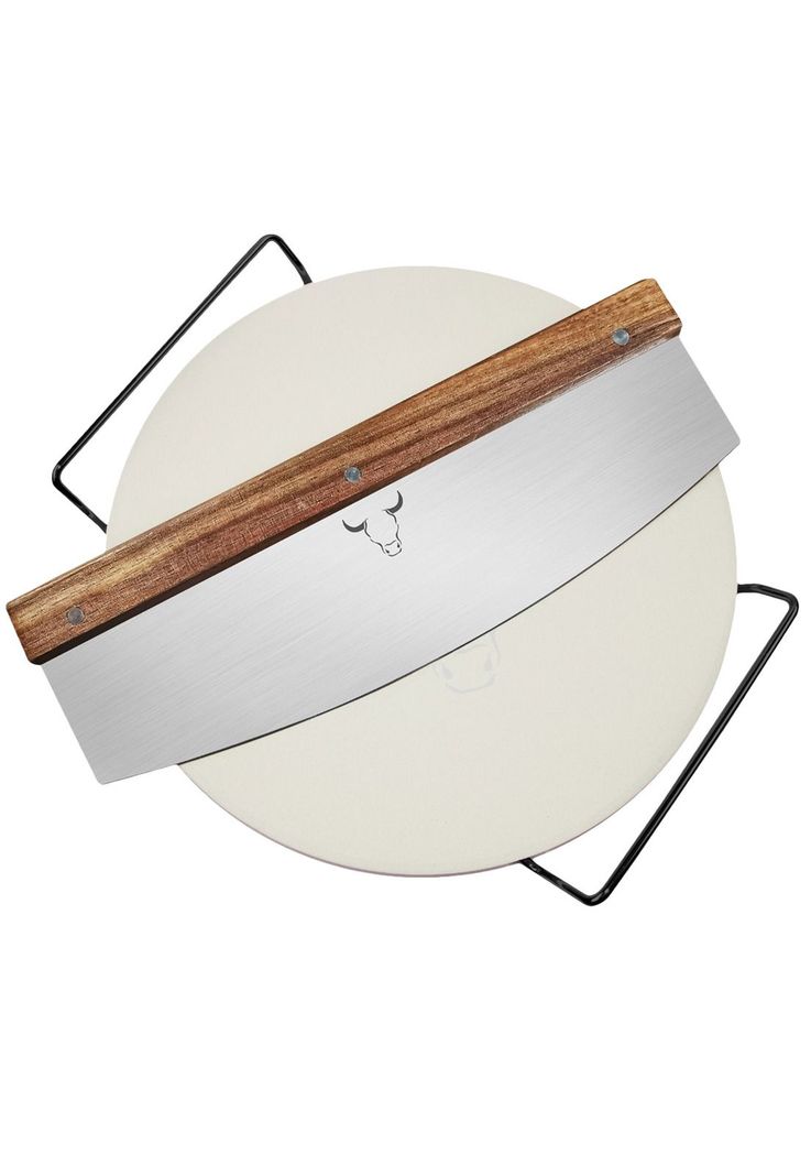 Set de Pizza Tabla de Piedra mas Cortador Wayu-0