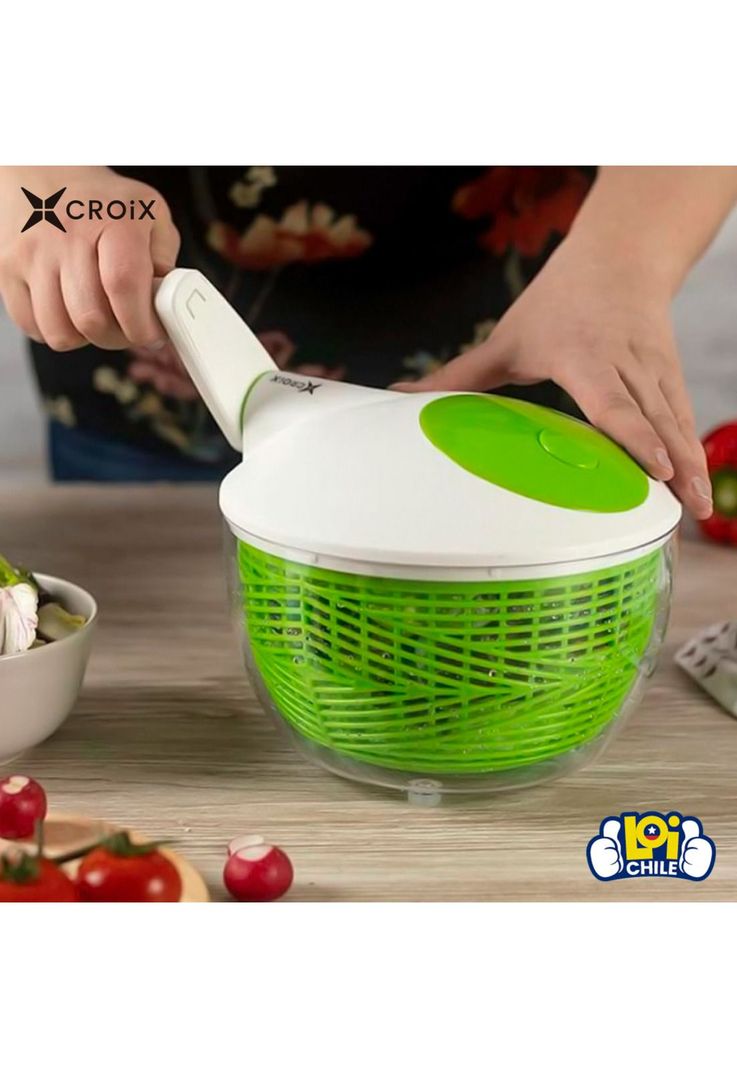 Centrifugador Secador de Lechuga Verduras Frutas Escurridor-6