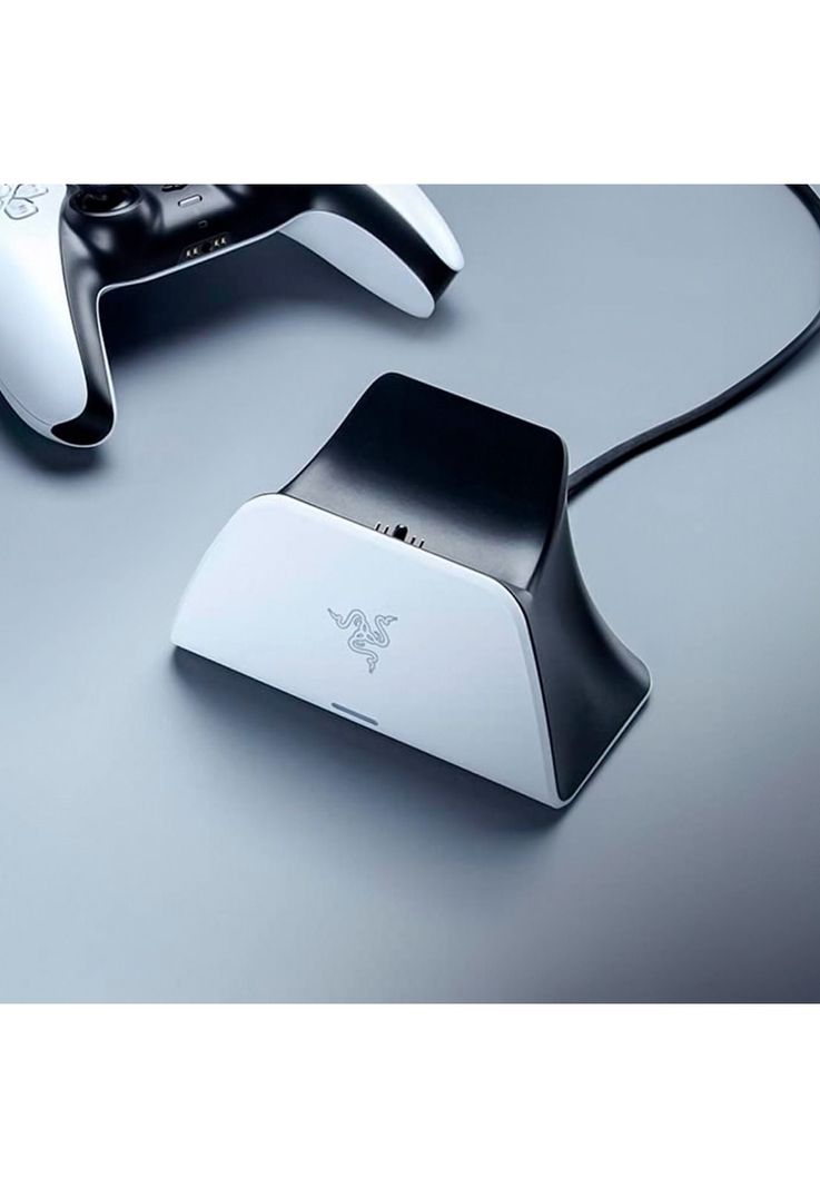 Base De Carga Rápida Razer Para Control Ps5 Blanco-5