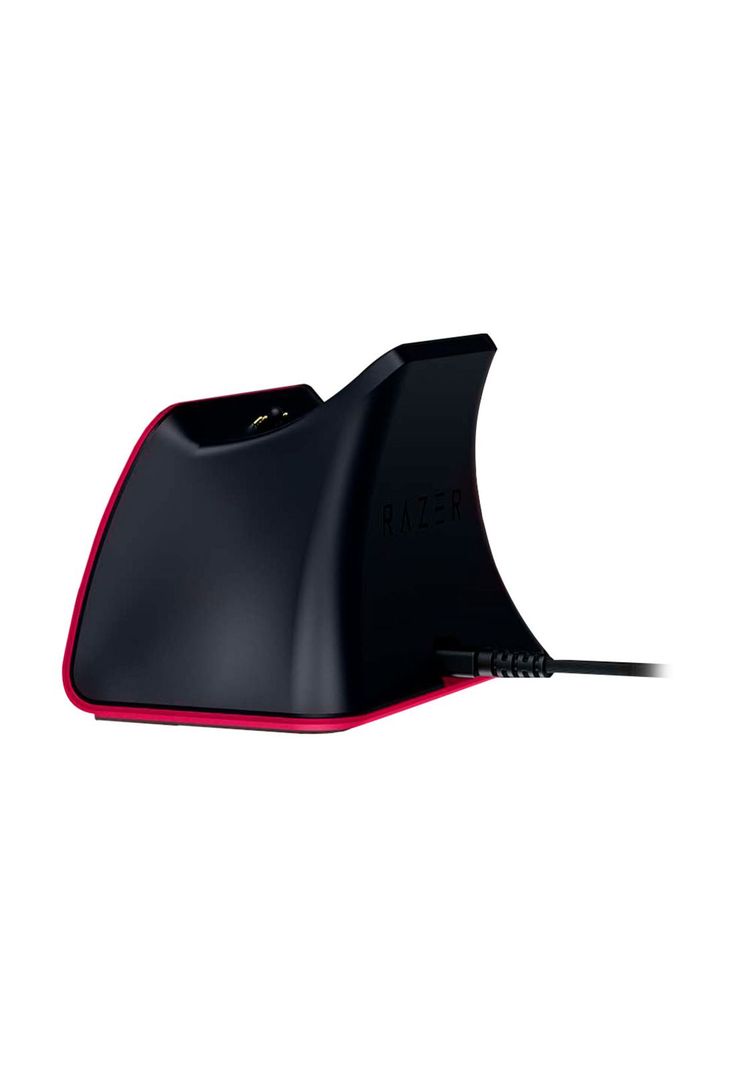 Base De Carga Rápida Razer Para Control Ps5 Rojo-2