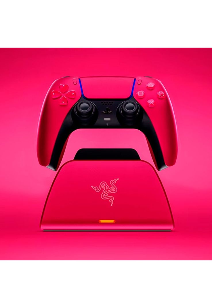 Base De Carga Rápida Razer Para Control Ps5 Rojo-5