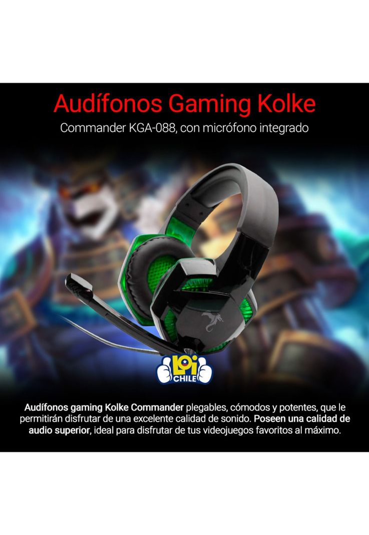 Audifonos Gamer Kolke Commander KGA-088 Microfono Integrado-1