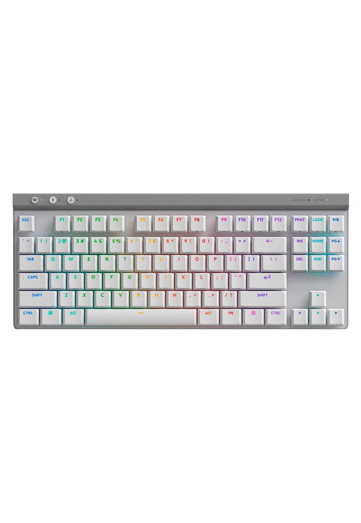 Teclado Gamer Logitech G G515 Lightspeed TKL Wireless Blanco-0