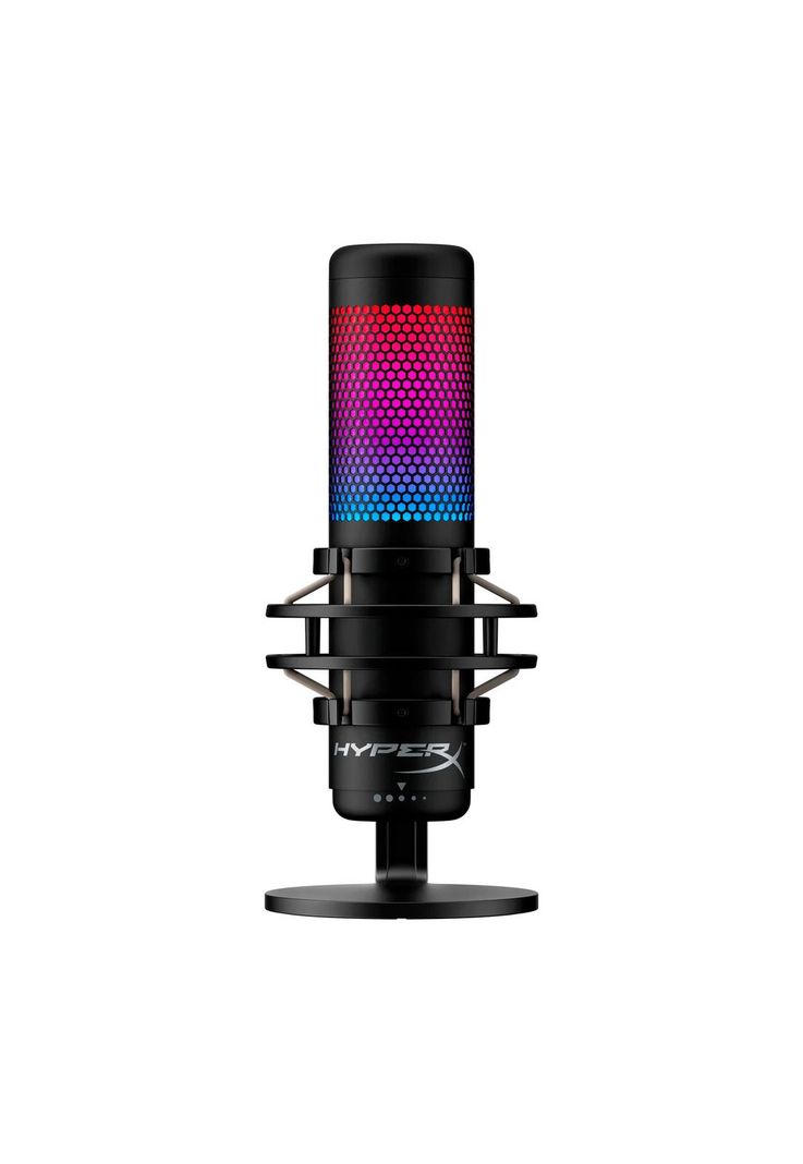 Micrófono Profesional Gamer Hyperx Quadcast S RGB Negro-0