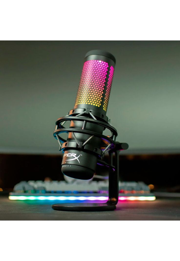 Micrófono Profesional Gamer Hyperx Quadcast S RGB Negro-6