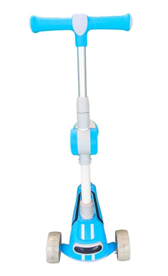 Scooter Plegable infantil 2 en 1 Luces Led Celeste-6