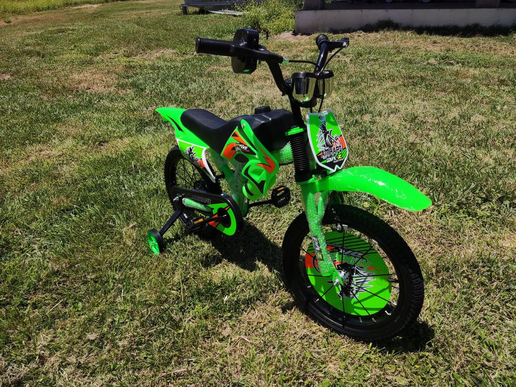 Bicicleta  Aro 12  Bicimoto Amhapi Verde-3