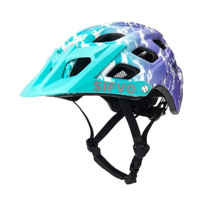 Casco Bicicleta Niños Sifvo Calipso Lila	-0