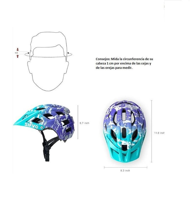 Casco Bicicleta Niños Sifvo Calipso Lila	-4