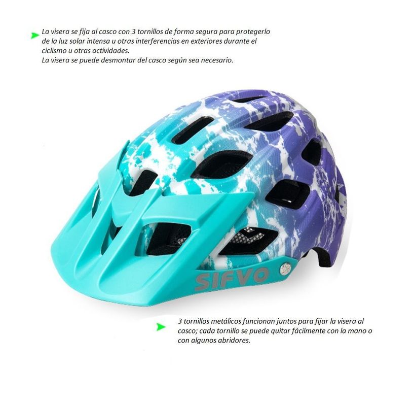 Casco Bicicleta Niños Sifvo Calipso Lila	-6