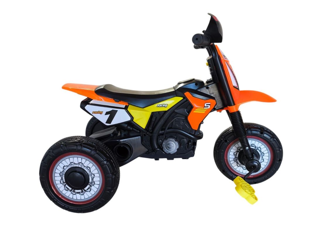Triciclo Infantil Tipo Moto 3 Ruedas Naranjo-0