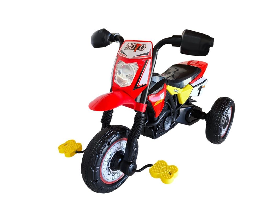 Triciclo Infantil Tipo Moto 3 Ruedas Rojo-1