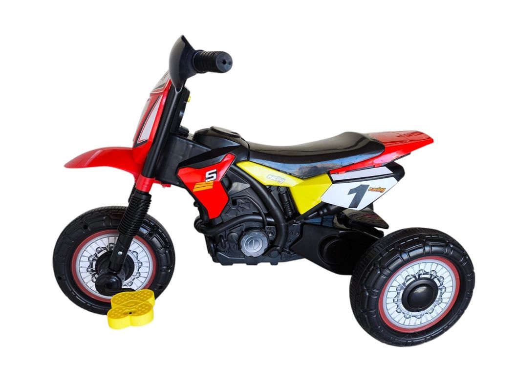 Triciclo Infantil Tipo Moto 3 Ruedas Rojo-3