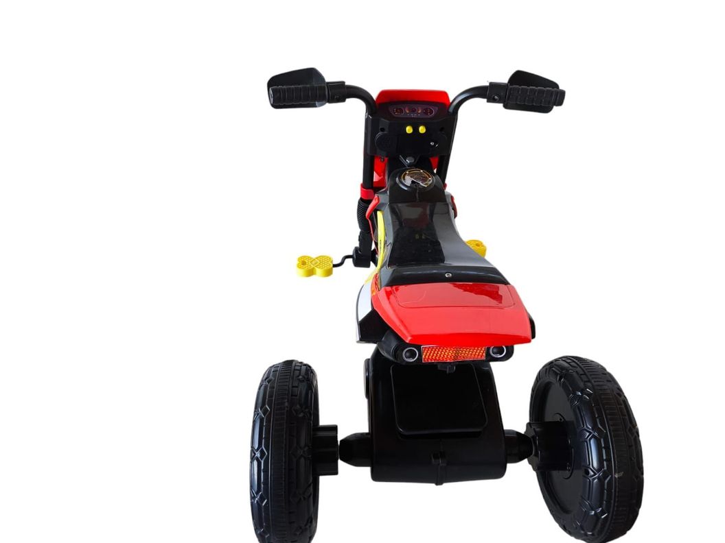 Triciclo Infantil Tipo Moto 3 Ruedas Rojo-4
