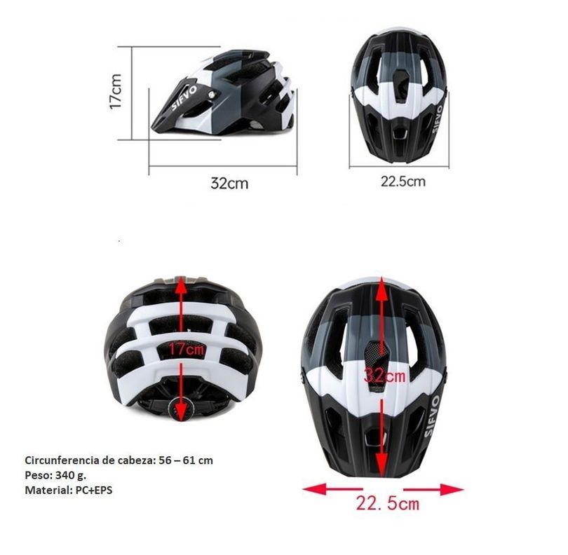 Casco Bicicleta Adulto Sifvo Tricolor-3
