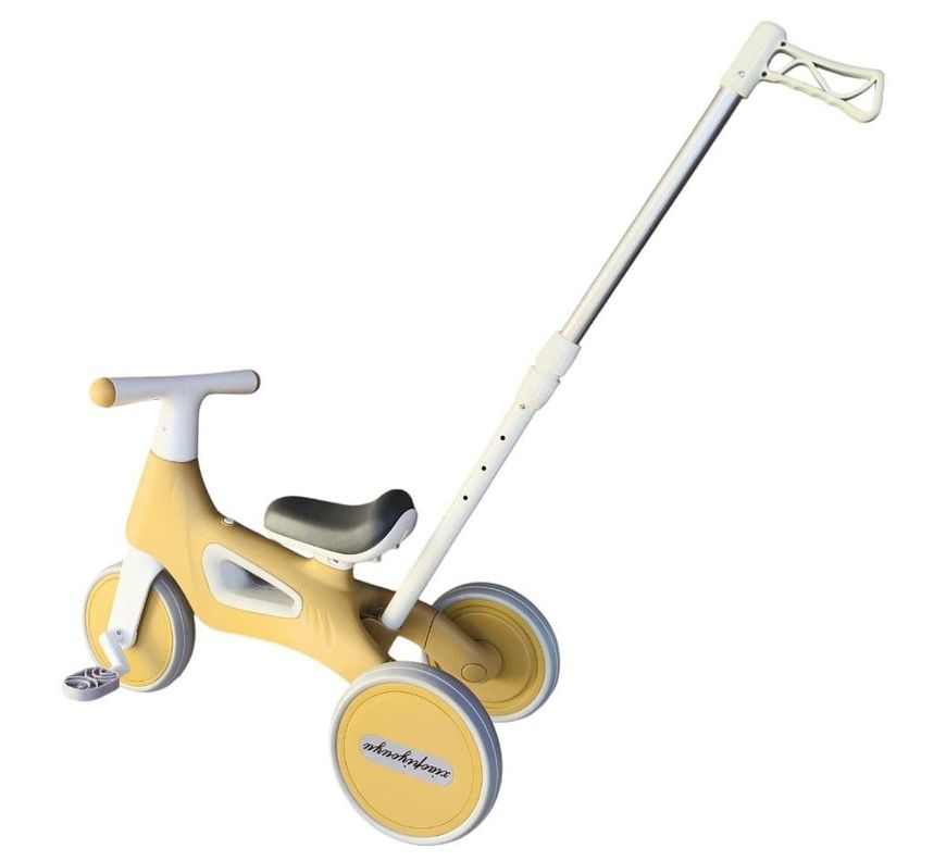 Triciclo Infantil Multifuncional 5 en 1 con Pedales Amarillo-2