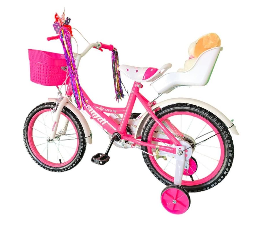 Bicicleta Aro 16 Infantil  Con Peluchero Rosado  Shengdi                -6