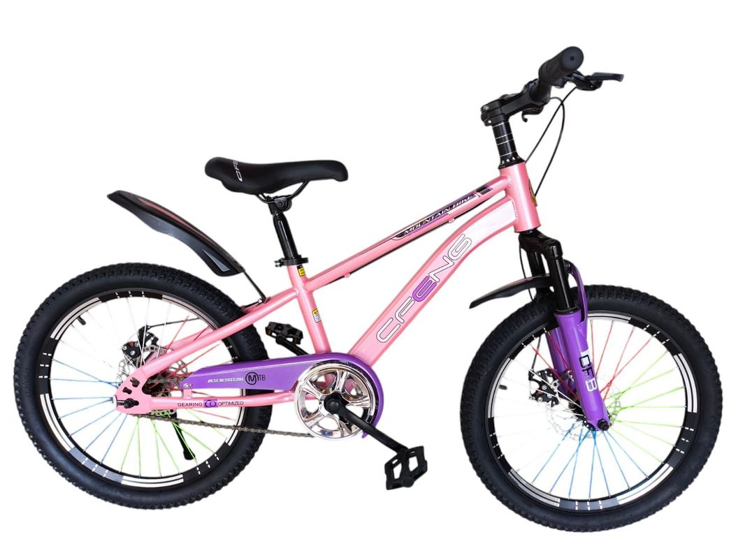 Bicicleta Aro 20  Cfeng Con Freno Disco Rosado-0