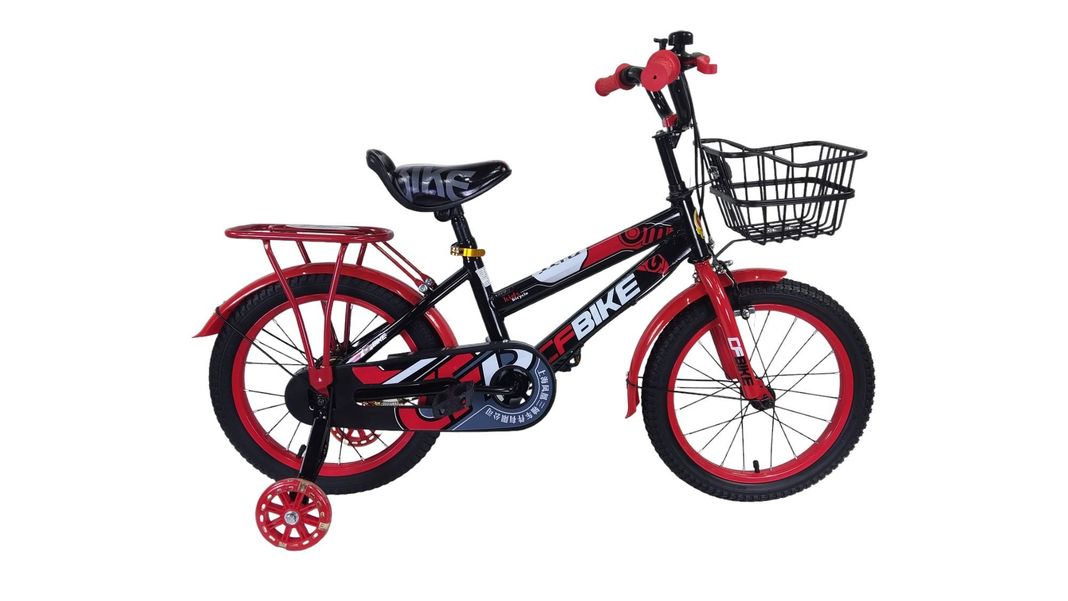 Bicicleta Aro 12 Infantil Cfbike Negro - Rojo-0
