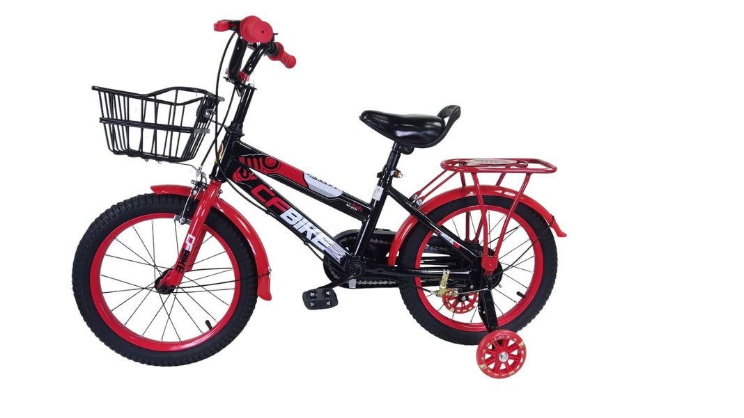 Bicicleta Aro 12 Infantil Cfbike Negro - Rojo-1