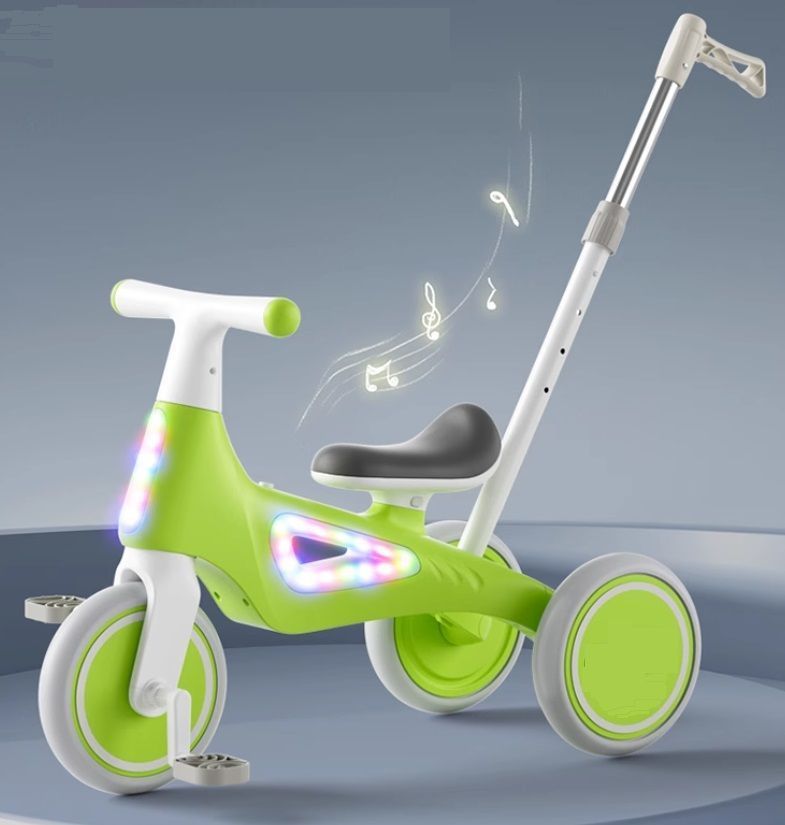 Triciclo Infantil Multifuncional 5 en 1 con Pedales Gris-4