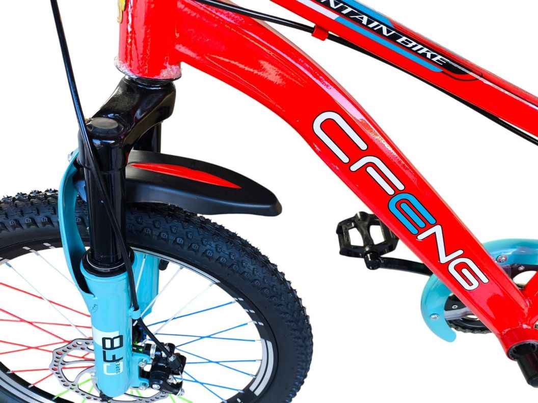 Bicicleta Aro 20  Cfeng Con Freno Disco Rojo-6