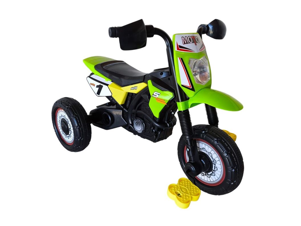 Triciclo Infantil Tipo Moto 3 Ruedas Verde-1