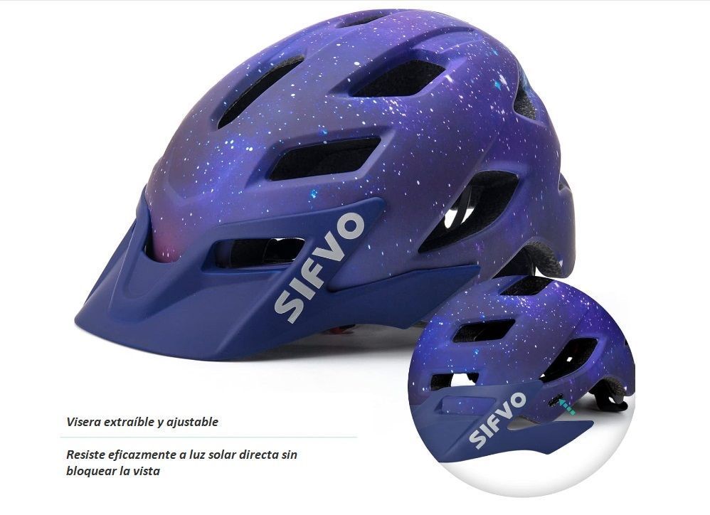 Casco Bicicleta Niños Sifvo Azul                    -1