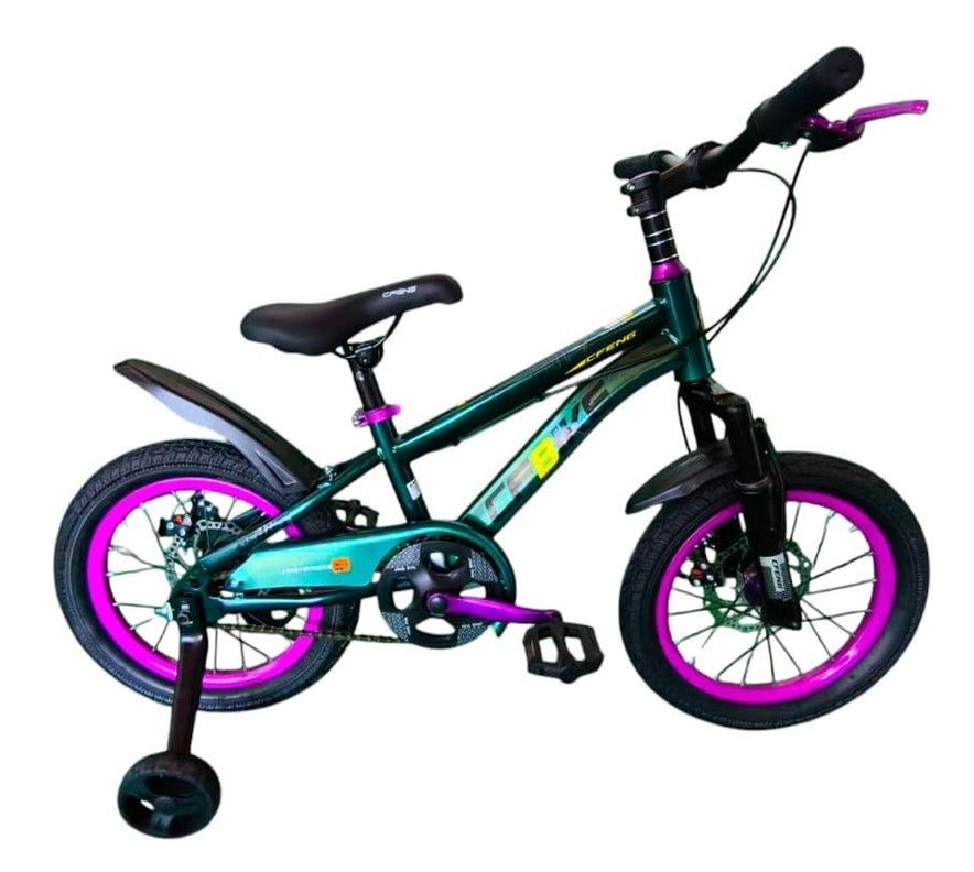 Bicicleta Aro 16  CfBike Cfeng Con Freno Disco Verde.-0