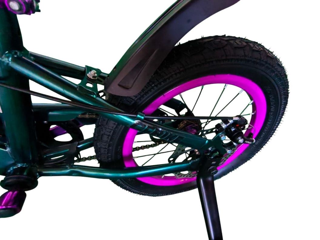 Bicicleta Aro 16  CfBike Cfeng Con Freno Disco Verde.-4