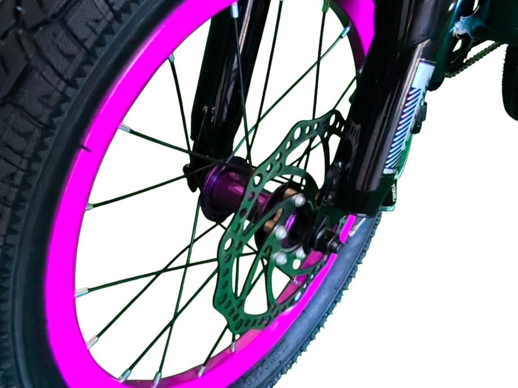 Bicicleta Aro 16  CfBike Cfeng Con Freno Disco Verde.-5