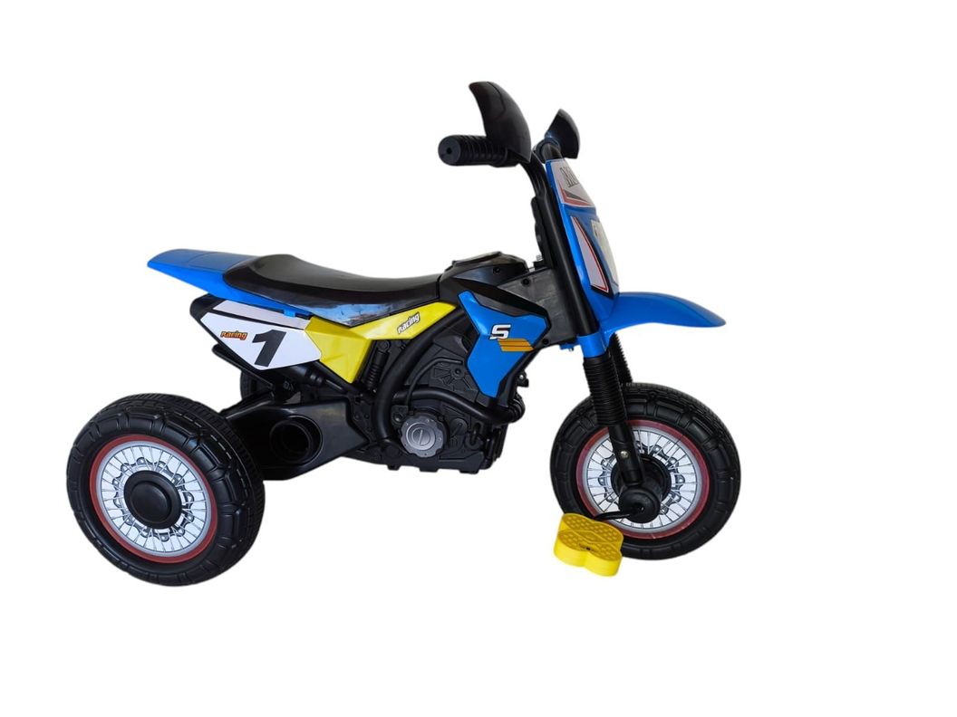 Triciclo Infantil Tipo Moto 3 Ruedas Azul-0